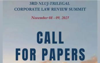 NLU Jodhpur Calls For Papers For Its 3rd NLUJ-Trilegal Corporate Law Review Summit, 2025 [Submit By 6th September]